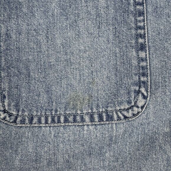 Looney Tunes Classic Shirt Short Sleeve Denim Button Up Warner Brothers Small - Picture 3 of 6